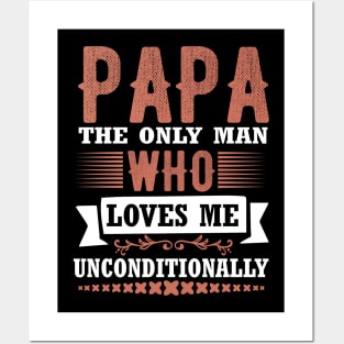 Father`s day - Papa loves me Posters and Art